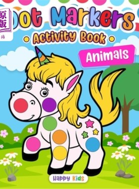 海外直订Dot Markers Activity Book Animals 点笔活动书动物