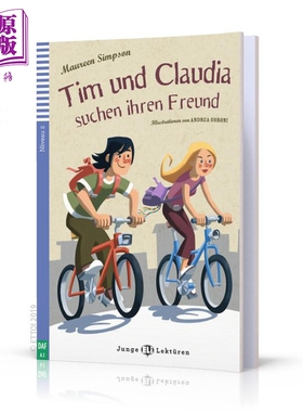 ELI Teen Readers German A2 Tim und Claudia suchen Ihren Freund 蒂姆和克劳迪娅 含音频德文原版德语分级阅读【中商原版?