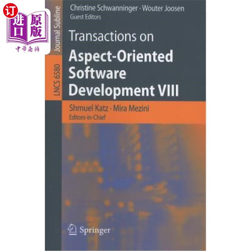 海外直订Transactions on Aspect-Oriented Software Development VIII 面向方面软件开发汇刊