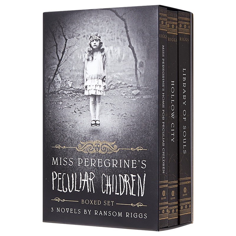 现货 怪屋女孩 佩小姐的奇幻城堡英文原版小说 3本合集 Miss Peregrine's Peculiar Children柏鸟小姐 进口原版 畅销小说 电影