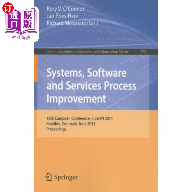 海外直订Systems, Software and Services Process Improvement: 18th European Conference, Eu 系统、软件和服务流程改进：