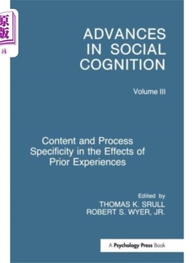 海外直订Content and Process Specificity in the Effects o... 先前经验影响中的内容和过程特异性