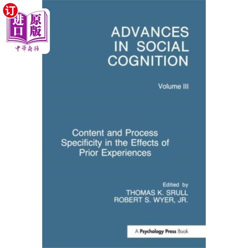 海外直订Content and Process Specificity in the Effects o... 先前经验影响中的内容和过程特异性