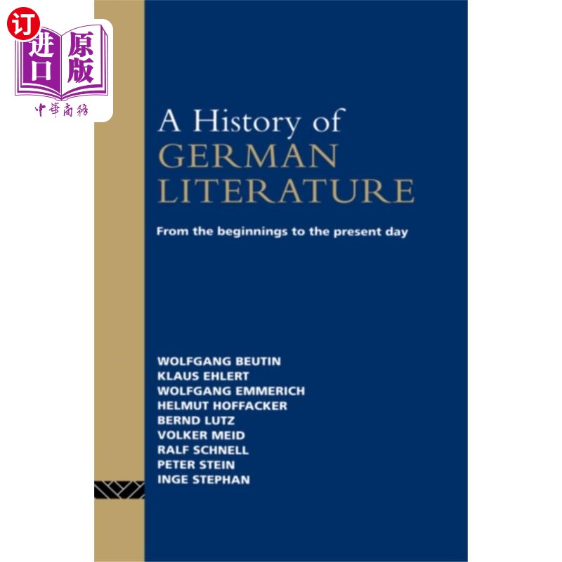 海外直订History of German Literature 德国文学史