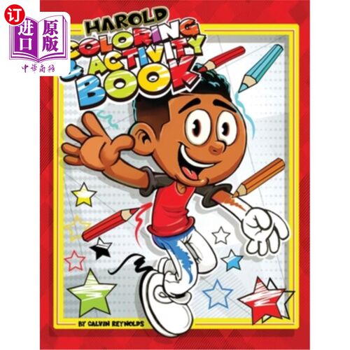 海外直订Harold Coloring & Activity Book 哈罗德填色和活动手册