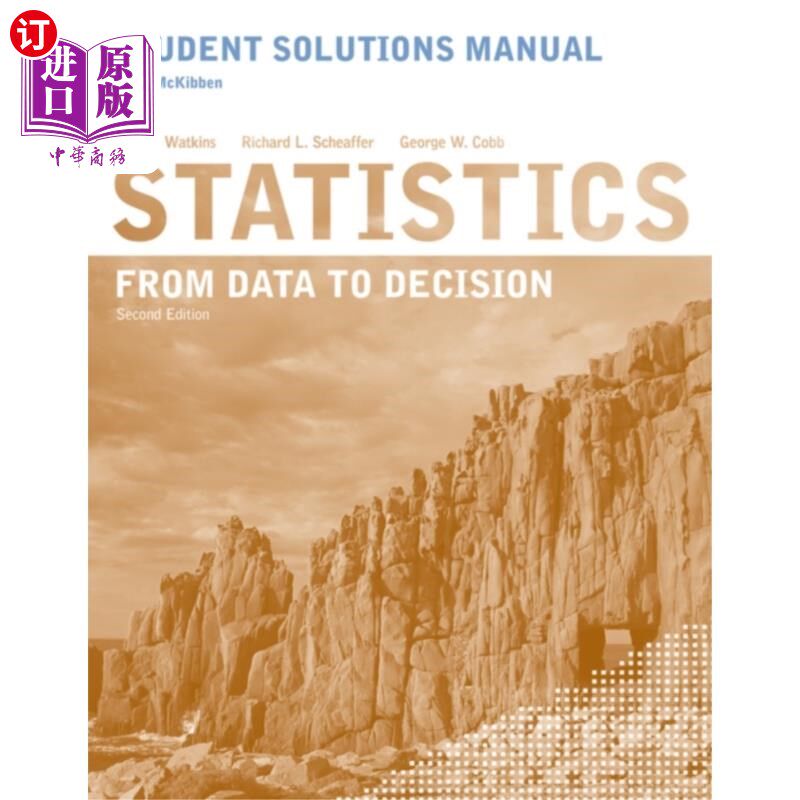 海外直订Student Solutions Manual to accompany Statistics... 学生解决方案手册伴随统计:从数据到决策,2e