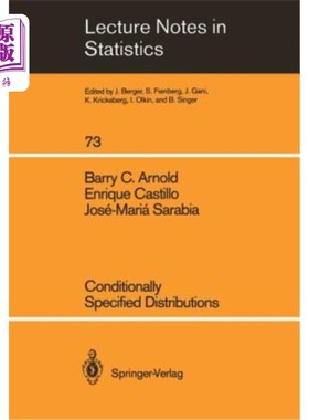 海外直订Conditionally Specified Distributions 有条件指定分布