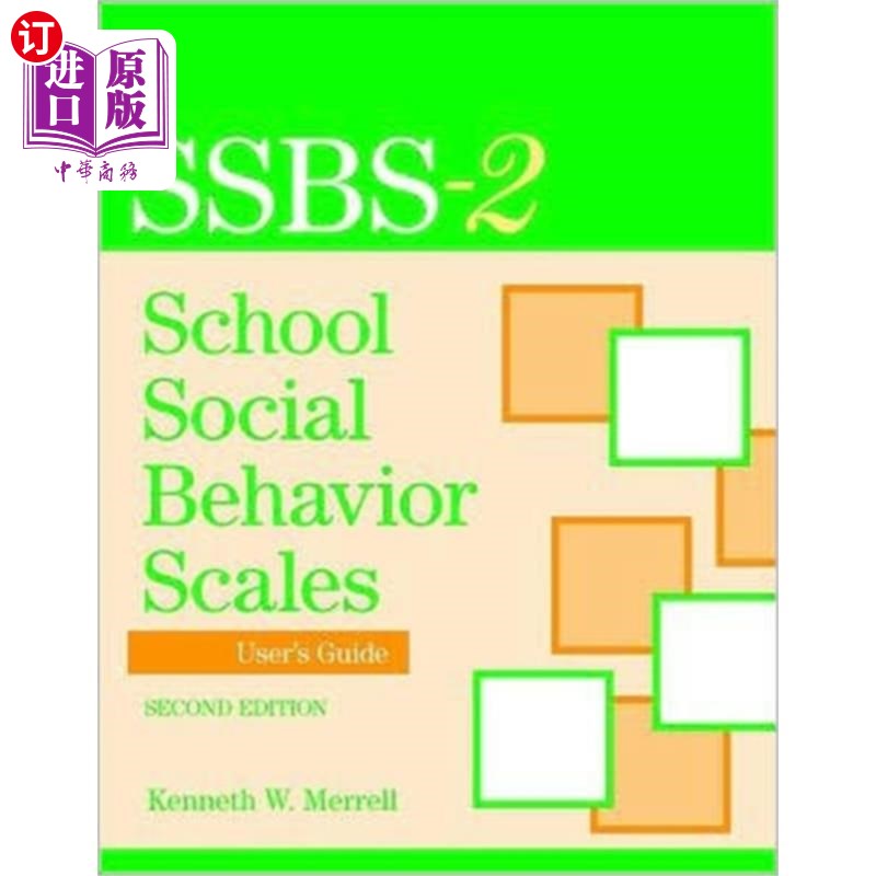 海外直订School Social Behavior Scales Rating Scales学校社会行为量表评定量表