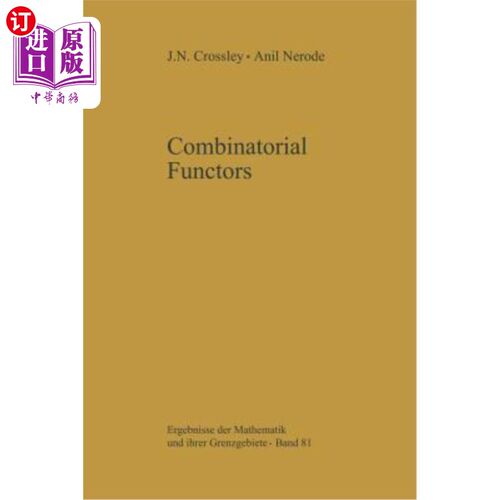 海外直订Combinatorial Functors 组合函子