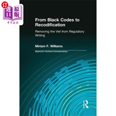 海外直订From Black Codes to Recodification 从黑色代码到再编纂