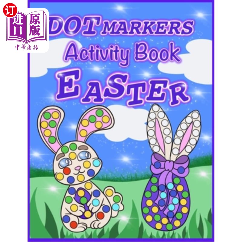 海外直订Dot Markers Activity Book Easter: Easy Guided BIG DOTS, Dot Coloring Book For Ki 点标记活动书复活节:容易指图片