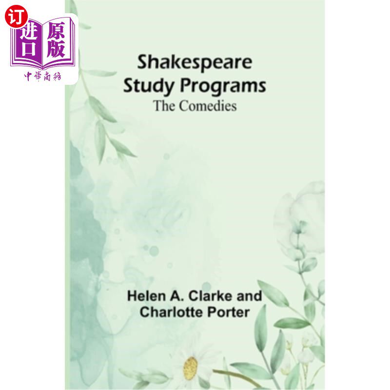 海外直订Shakespeare Study Programs; The Comedies 莎士比亚研究项目；的喜剧