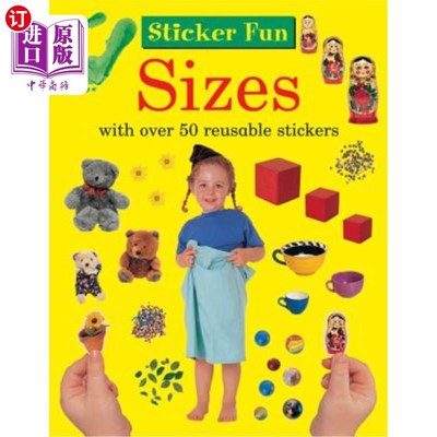 海外直订Sticker Fun: Sizes: With Over 50 Reusable Stickers 贴纸乐趣:大小:与超过50个可重复使用的贴纸