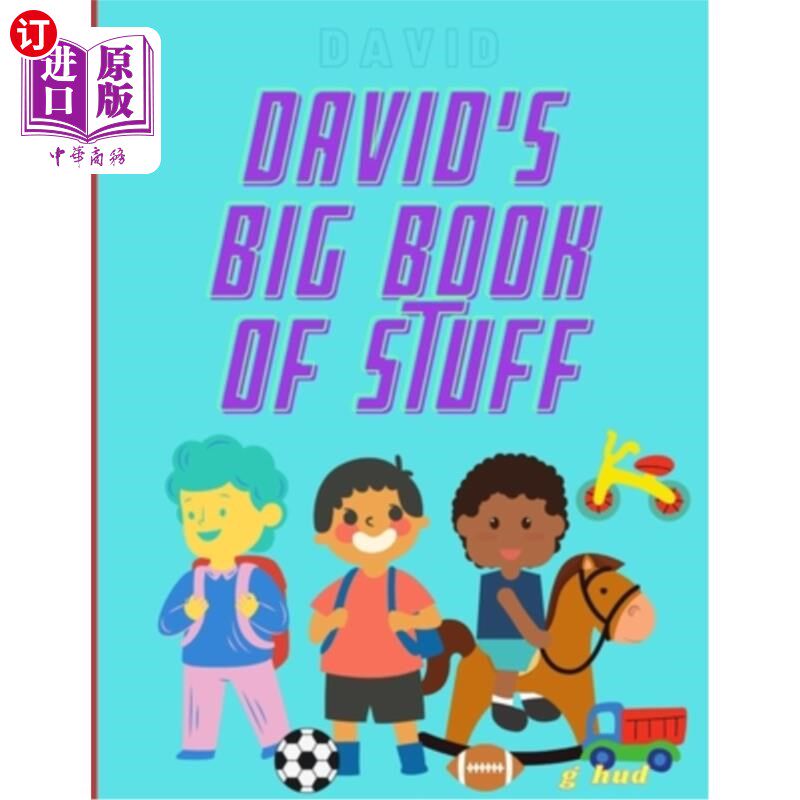 海外直订David's Big Book of Stuff 大卫的书