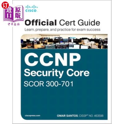 海外直订CCNP and CCIE Security Core Scor 350-701 Official Cert Guide CCNP和CCIE安全核心评分350-701官方证书指南