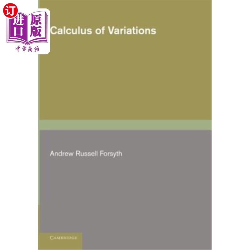 海外直订Calculus of Variations 变分法