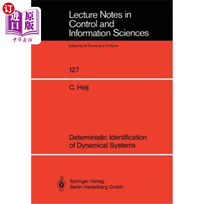 海外直订Deterministic Identification of Dynamical Systems 动力系统的确定性辨识