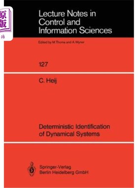 海外直订Deterministic Identification of Dynamical Systems 动力系统的确定性辨识