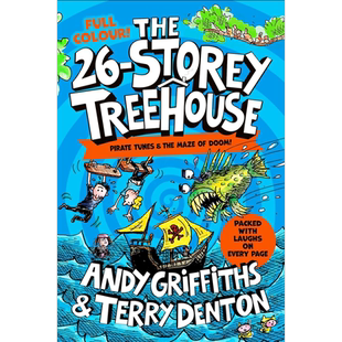 树屋故事2 26层小屁孩树屋历险记全彩版 The 26 Storey Treehouse Colour Edition英文原版 儿童漫画故事小初文学【中商原版】