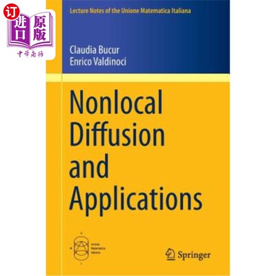海外直订Nonlocal Diffusion and Applications 非局部扩散及其应用