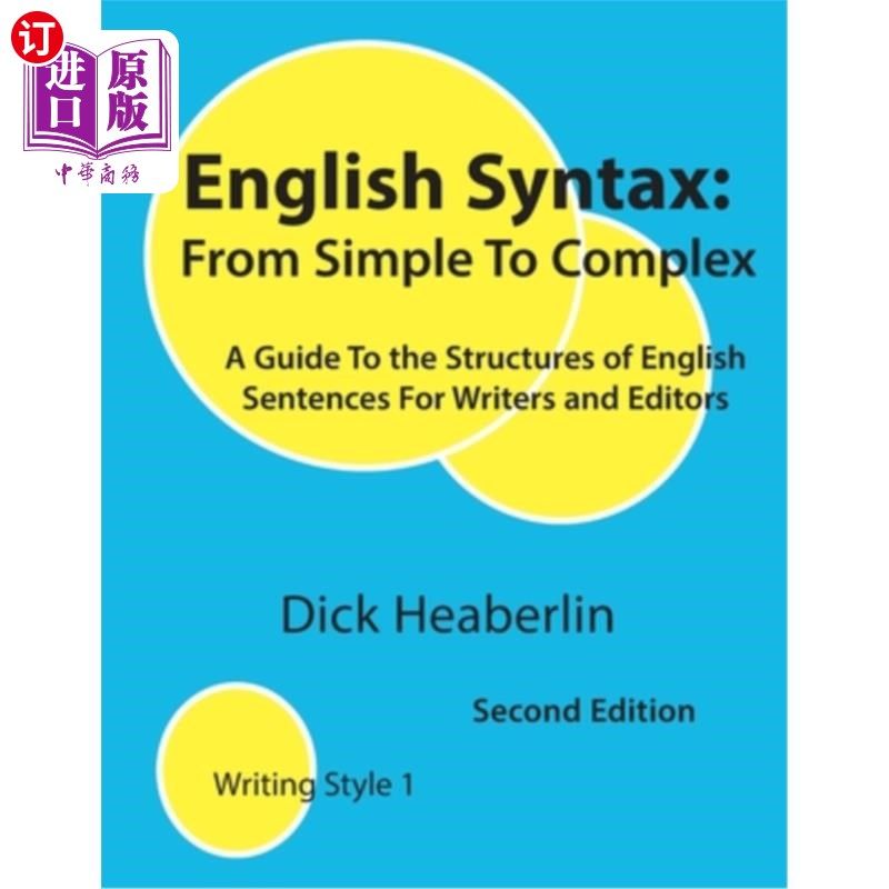 海外直订English Syntax, From Simple to Complex, Second Edition 英语语法，从简单到复杂，第二版