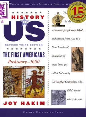 预售 A History of US The First Americans: A History of US Book One 1 英文原版 牛津美国历史 第1卷 Joy Hakim【中商原版】