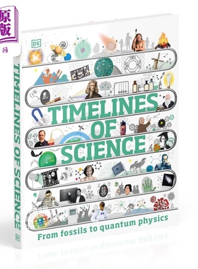 预售 DK科学的时间表 英文原版 Timelines of Science 百科科普 科学发展【中商原版】