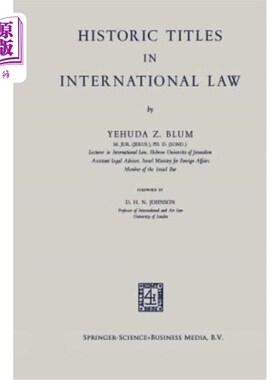 海外直订Historic Titles in International Law 国际法中的历史名称