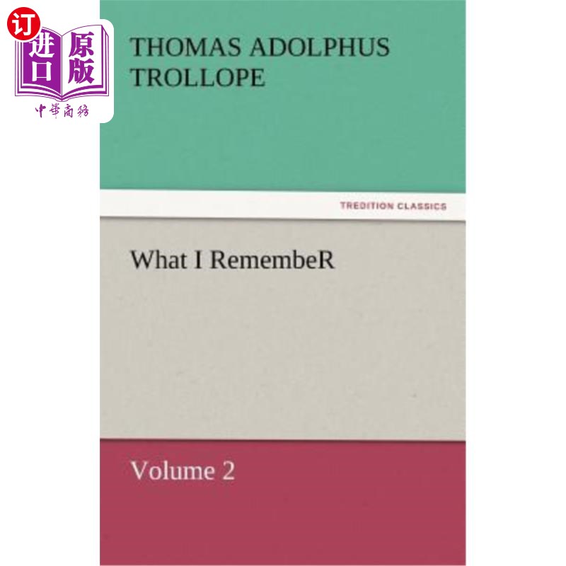 海外直订What I Remember 我记得什么