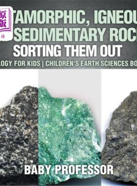 海外直订Metamorphic, Igneous and Sedimentary Rocks: Sorting Them Out - Geology for Kids  变质岩、火成岩和沉积岩：分