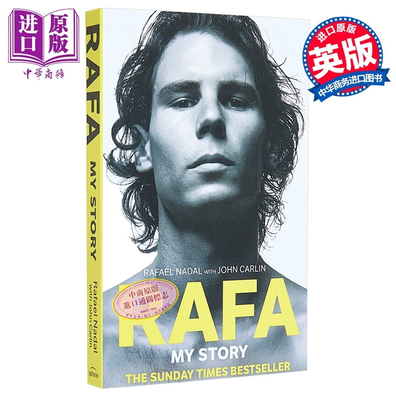 网球书籍 纳达尔自传英文原版 拉法纳达尔传记 红土之王纳达尔 我的故事 Rafael Nadal My Story 纳达尔周边纳达尔书籍