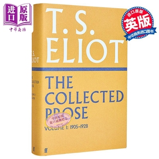 Collected 艾略特散文集 英文原版 诺贝尔文学奖得主 Prose 卷一 Eliot 中商原版 Volumes