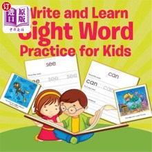 海外直订Write and Learn Sight Word Practice for Kids 为孩子们写和学单词练习