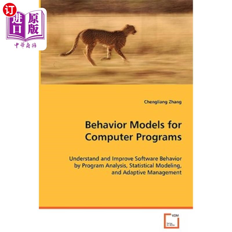 海外直订Behavior Models for Computer Programs 计算机程序的行为模型