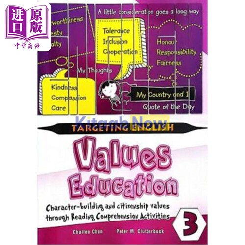 Targeting English Values Education Through Comprehension Book 3 以英语价值观为目标教育书 3 英语学习 【中商原版】