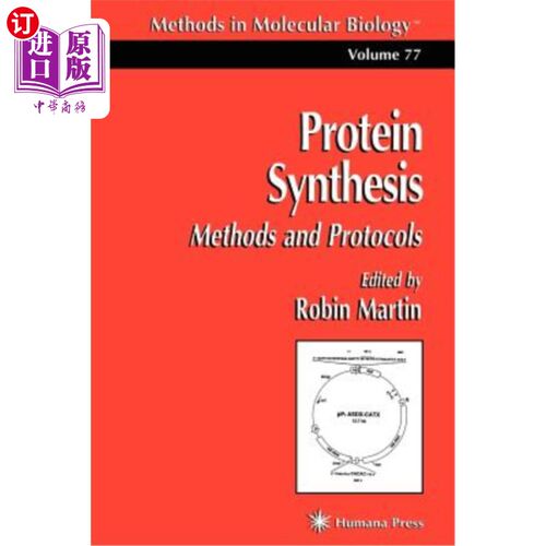 海外直订医药图书Protein Synthesis: Methods and Protocols 蛋白质合成：方法和协议