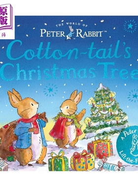 预售 彼得兔 棉尾兔的圣诞树 Peter Rabbit The World of Peter Rabbit Cotton-tails Christmas Tree 英文原版 纸板书【中商原版?