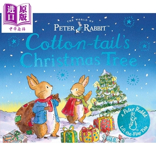 彼得兔 棉尾兔的圣诞树 Peter Rabbit The World of Peter Rabbit Cotton-tails Christmas Tree 英文原版 纸板书【中商原版?