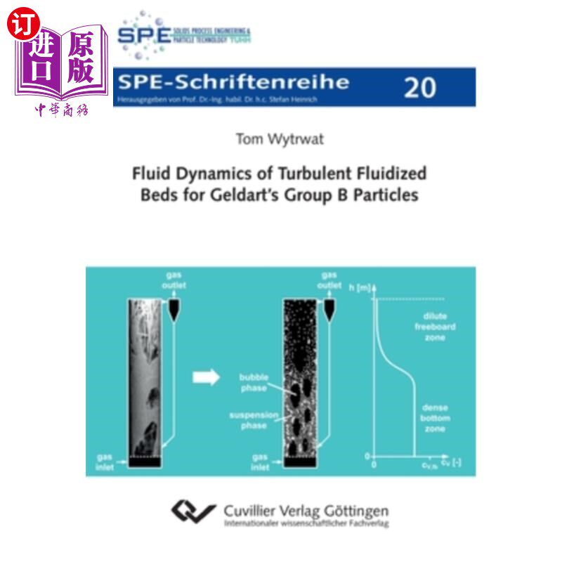 海外直订Fluid Dynamics of Turbulent Fluidized Beds for Geldart's Group B Particles 吉尔达特B组颗粒的湍流流化床流体