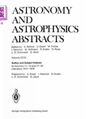 海外直订Author and Subject Indexes 作者和主题索引