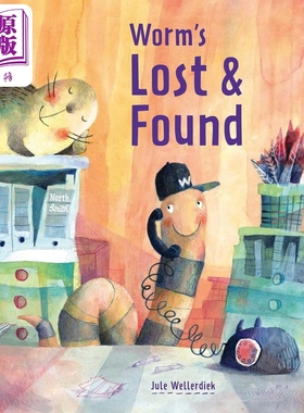 沃姆的失物招领处 Jule Wellerdiek Worm's Lost & Found 英文原版 绘本故事 包含一个寻找和找到游戏 精装 童书【中商原版】