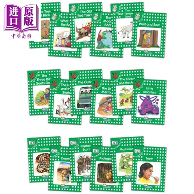Jolly Phonics Readers Level 3 Complete Set 快乐自然拼读读物绿色等级18本套装 3级 英文原版英语分级读物【中商原版】