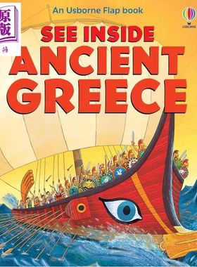 尤斯伯恩看里面揭秘系列 古希腊 See Inside Ancient Greece 英文原版 儿童纸板书翻页书 科普绘本 进口童书6岁+【中商原版】