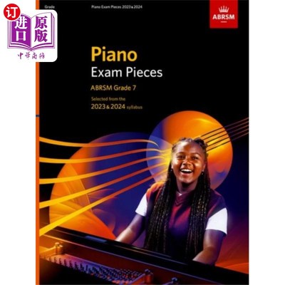 海外直订Piano Exam Pieces 2023 & 2024, ABRSM Grade 7 钢琴考试曲目2023和2024,ABRSM 7级