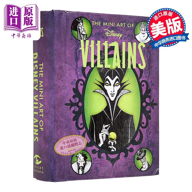 迪士尼反派迷你艺术画册 迷你书 Disney The Mini Art of Disney Book 英文原版 Insight Editions【中商原版】
