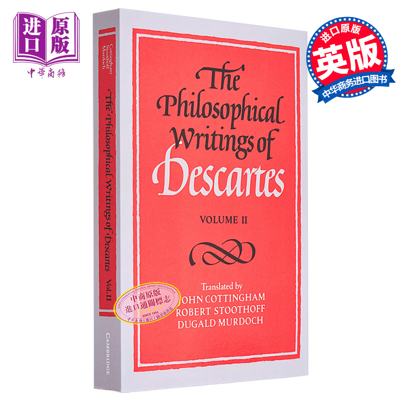 笛卡尔的哲学著作 卷二 The Philosophical Writings of Descartes Volume 2 英文原版 Rene Descartes【中商原版】