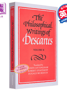 预售 笛卡尔的哲学著作 卷二 The Philosophical Writings of Descartes Volume 2 英文原版 Rene Descartes【中商原版】