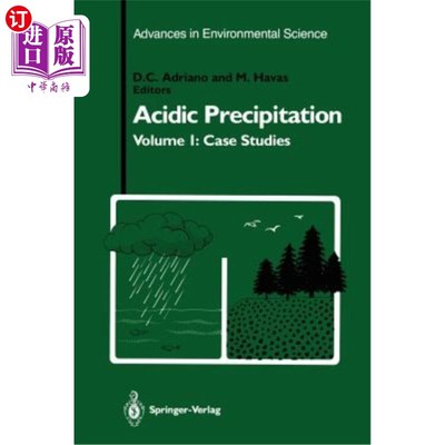 海外直订Acidic Precipitation: Case Studies 酸性降水：案例研究