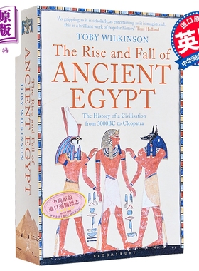 古埃及兴衰史 英版 尼罗河文明的荣光与晦暗 The Rise and Fall of Ancient Egypt 英文原版 Toby Wilkinson【中商原版】