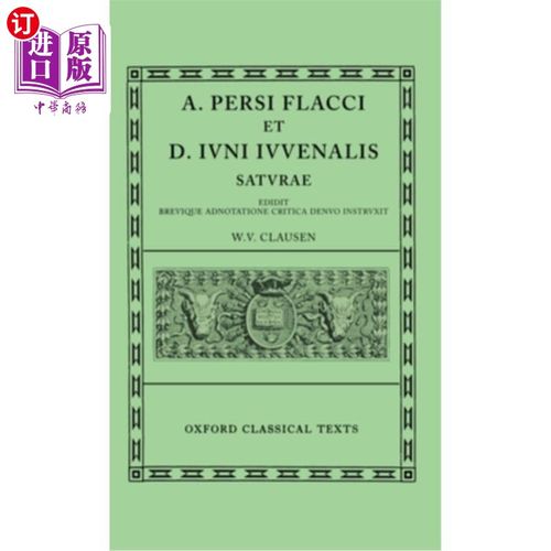 海外直订A. Persi Flacci Et D. Iuni Iuuenalis Saturae A.薄片和饱和膜